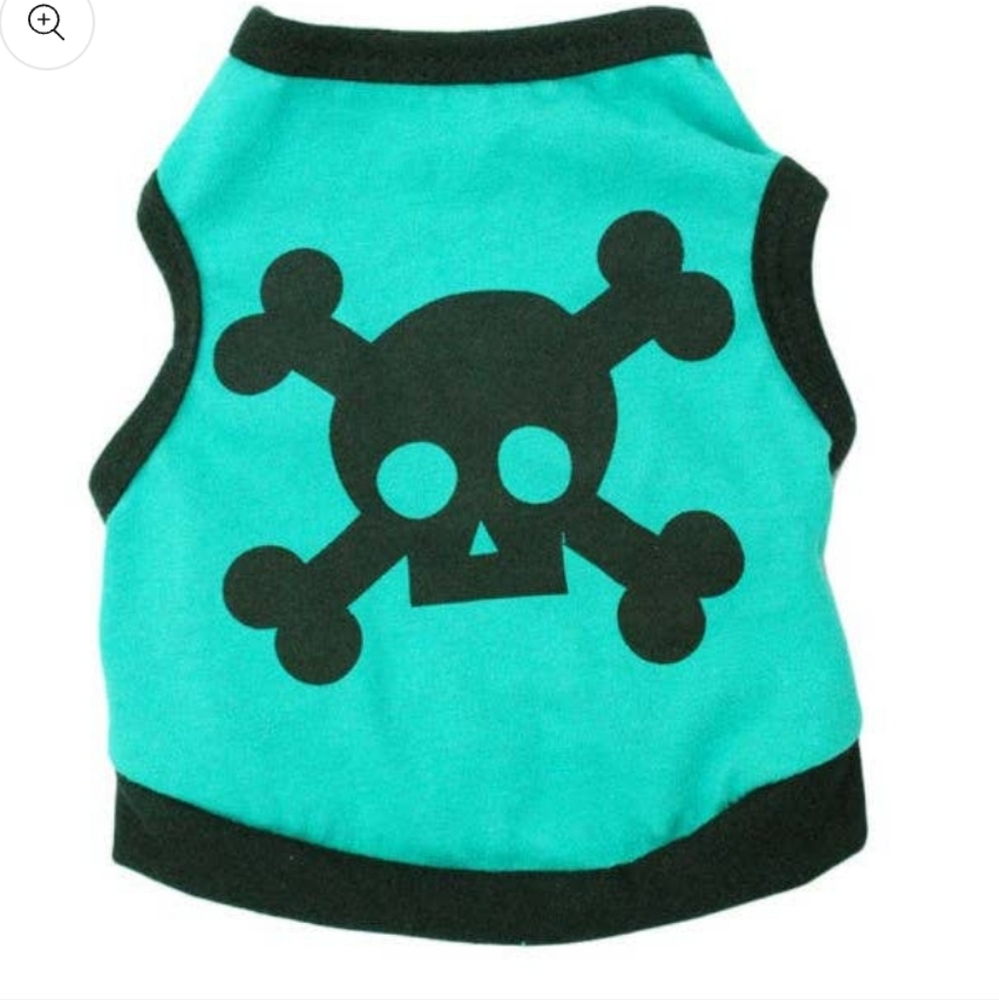 Teal Skull Tank Top for Dpgs Sz Small NWT